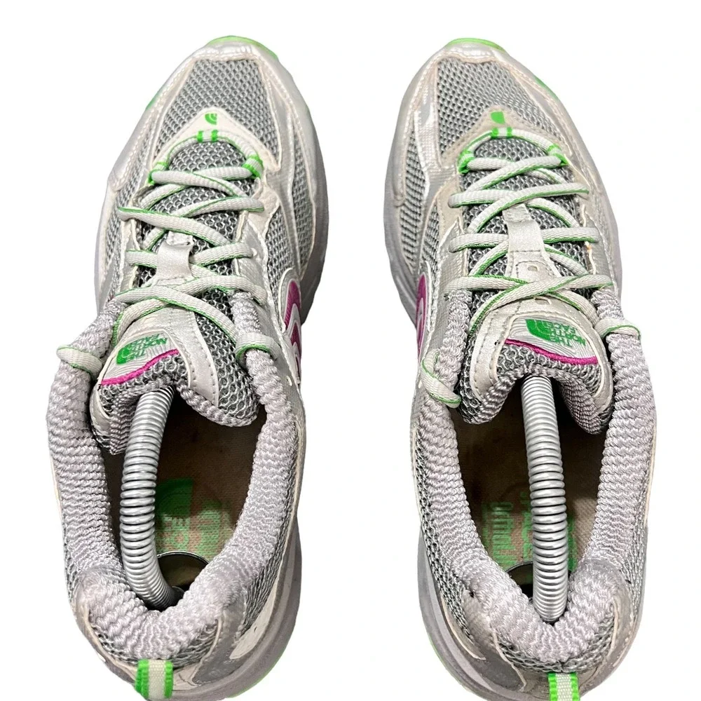 The North Face Women's Athletic Shoes Size 10 Silver Gray Trail Running Sneakers